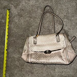 Coach Pale Pink/Peach Rose Shoulder Bag